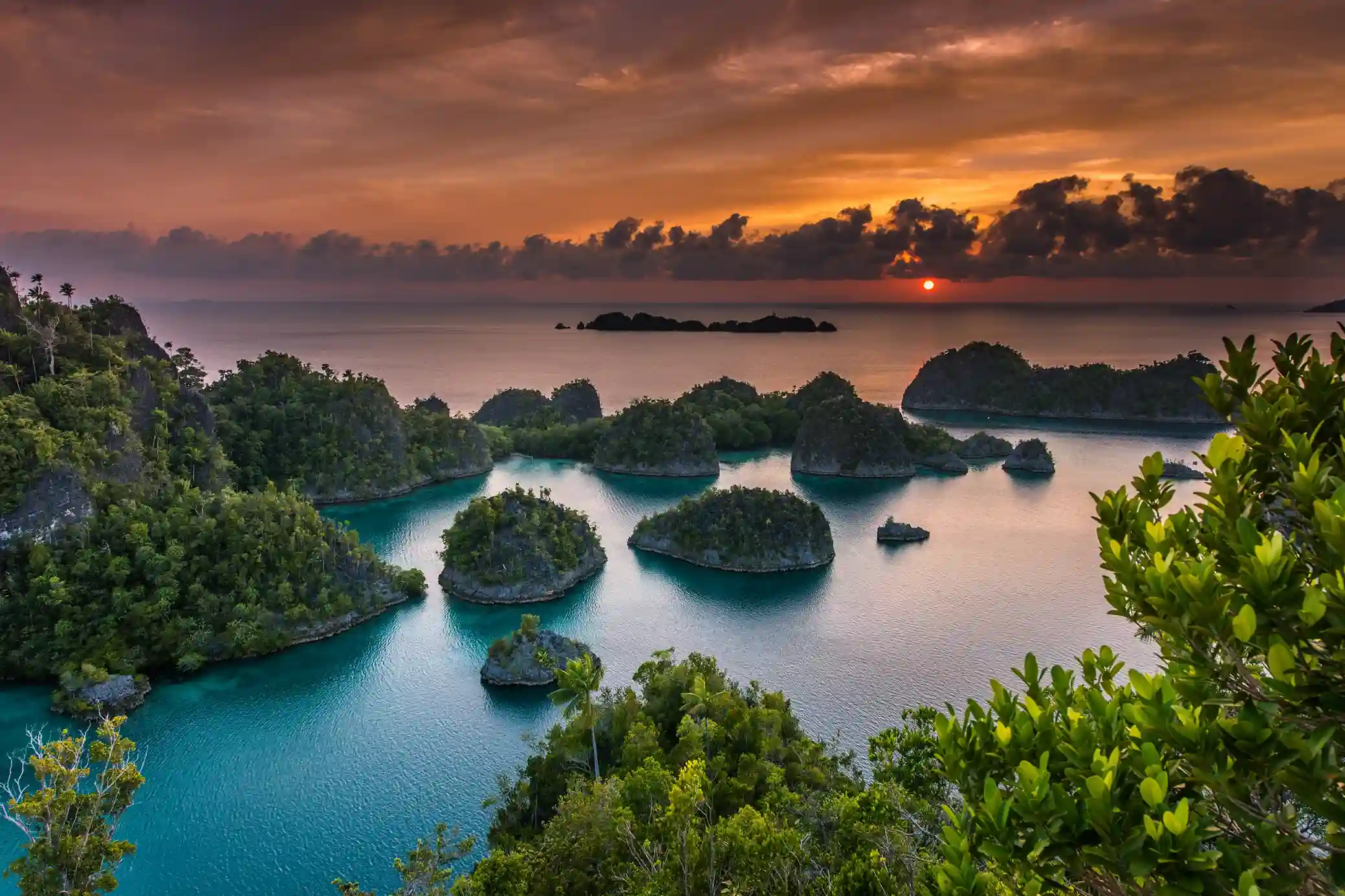 Piaynemo lagoon karst viewpoint, central Raja Ampat