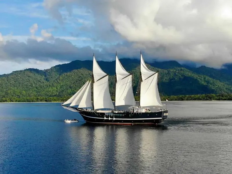 Dewi Nusantara — private charter yacht, exterior