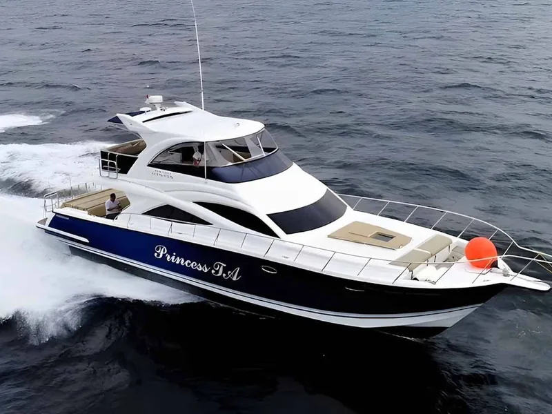 Princess TA Marathon 50 XT — private charter yacht, exterior